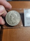1949 New Zealnd 1 Crown Silver Coin  unc   0176