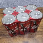 Coca Cola 6 Pack Tin Container Empty 8 5x6x5 5 - Aged Wear Rust