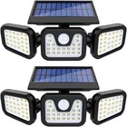 4 Pack Solar Led Motion Sensor Lights Ip65 Waterproof Outdoor Security Wall