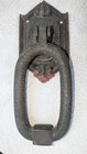 Beautiful Antique Victorian Bronze Door Set Handle With Matching Knocker