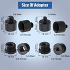 Moxweyeni Microphone Stand Thread Adapter Set 8pc 1 4 3 8 5 8 Inch