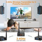 Wireless Audio Transmitter Receiver 1 Tx 2 Rx Rca 3 5mm 2 4ghz
