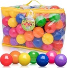 Foxprint Soft Plastic Kids Play Balls 100 Balls - Multicolor