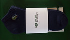 Lacoste Sport Unisex Stretch Cotton Low-cut Socks Navy Blue Ra4184