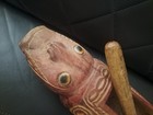 Vintage Hand Carved Papua New Guinea Slit Tribal Drum 