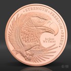 1 Oz Gsm Copper Eagle Round  999 Fine Copper Bullion 1 Avdp Ounce