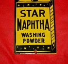 Early 1900 s Star Naphtha Washing Powder Door Push Sign