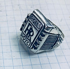 Rolls Royce Black Onyx  Mens Ring Sterling Silver Lge 