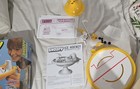 Atlantis Peanuts Snoopy Ice Hockey W  Woodstock Birdbath Snap-together Kit