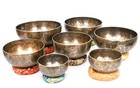 5-10 Full Moon Singing Bowl Set Of 7 Professional Sound Healing Chakra Note Tune