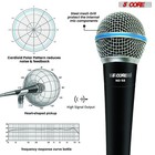 5core Metal Professional Wired Handheld Mic Karaoke Dynamic Microphone W Xlr