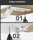 Huanuo Keyboard Tray Under Desk  360 Adjustable Ergonomic Sliding 25  W X 9 8  D