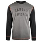 Harley-davidson Men s T-shirt Block Letters Graphic Long Sleeve  s65 