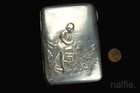 Unusual Antique Silver Napoleon   Marengo Horse Cigarette Case C1900
