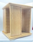 Solid Wood Rotating spinning Cd Storage Rack For 64 Cd s