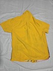 Original Use Men s Yellow Tropical Palm Graphic Print Short Sleeve Polo Shirt M