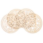 4 Pcs Handmade Crochet Basket Bag Bases For Making Crafts Wooden