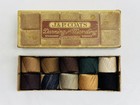 Vintage Antique J  p  Coats Darning Mending Thread W  10 Thread Spools   Box Vgc