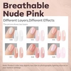 Modelones Builder Nail Gel Polish Set 6 Colors  8-in-1 Jelly Nude Pink Led Cured