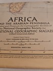 Vintage 1950 March   africa And The Arabian Peninsula  National Geographic Soc 