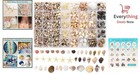 1200pc Tiny Sea Shells   Starfish Craft Set - 23 Types For Resin  Vases   Decor