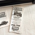 Thule 725 Flat Top Ski Carrier Roof Rack Horizontal 6 Pc No Hardware   Key