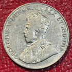Fine 1931 Canadian Canada Nickel 5 Cents Coin-feb040