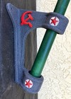 Soviet Iron Flagpole Ussr Flag Bracket Holder Plus Tip Topper Hammer Sickle Star