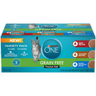 Purina One Grain Free Natural Pate Wet Cat Food Variety Pack Beef Chicken 3 Oz