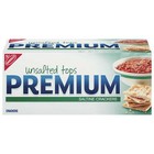  3 Pack  Premium Unsalted Tops Saltine Crackers  16 Oz