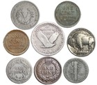     U s  Coin Type Set Collection     Silver Included     Estate Fresh Vintage Coin Lo
