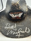 Bret Michaels Signed Peter Grimm Cowboy Straw Hat