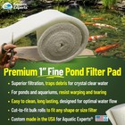 Classic Koi Pond Filter Pad Fine - White Bulk Roll Pond Filter Media 