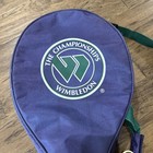Wimbledon 3-racket Tennis Bag The Championships Staff England Purple See Descrpt