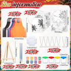 285 Pcs 30 Sets Sip And Paint Kit For Adults sunset