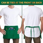 Server Apron With 4 Pockets Coffee House Waitress Waiter Waist Short Aprons