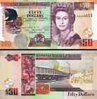 Belize 5 Pcs Set  2 5 10 20 50 Dollars 2020 2022  Unc  P-66 67 68 69 70  Qeii