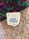 Vintage Fabric Sewing Basket 11    X 6 1 2    Tags Still On