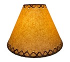 Rustic Oiled Kraft Laced Lamp Shade - 16 