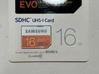 New Samsung 16gb Evo Uhs-i Sdhc U1 Memory Card  class 10  Mb-sp16d am