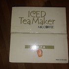 Mr Coffee Fresh Iced Tea Brewer Maker  Tm70 Blue Pitcher Nos Factory Sealed 3qt