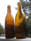 Antique 2- J  Gahm   Son- Boston Mug Pictorial Beer Bottles-orange   Honey Amber