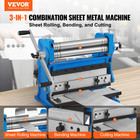 Vevor 12-in Sheet Metal Shear 3-in-1 Combination Shear Brake Roll Machine 20 Ga