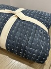 Pottery Barn Arlo Quilt King Cal King Indigo Blue