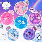 6 Pack Animal Slime Kit For Kids Butter Cloud Squishy Birthday Gift Set Lawoho
