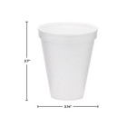 Wincup Foam Drink Cups 18 Series  White  8 Oz   1000 Ct 