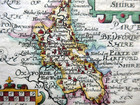 Buckinghamshire C1627 By Van Den Keere  Miniature Speed Genuine Antique Map