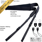 Thin Camera And Binocular Neck Strap With Neoprene Padding Washable For Travel