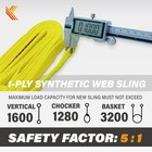 1-ply Webbing Sling 1   x 4ft Lifting Straps 1pack Heavy 1inch X 4ft  1 Pack 