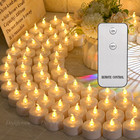 6 12 24pcs Flickering Flameless Led Tea Lights Votive Candles W  Remote Control